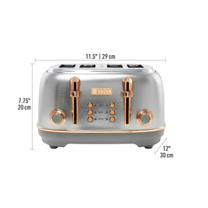 Heritage Steel & Copper 4-Slice Toaster