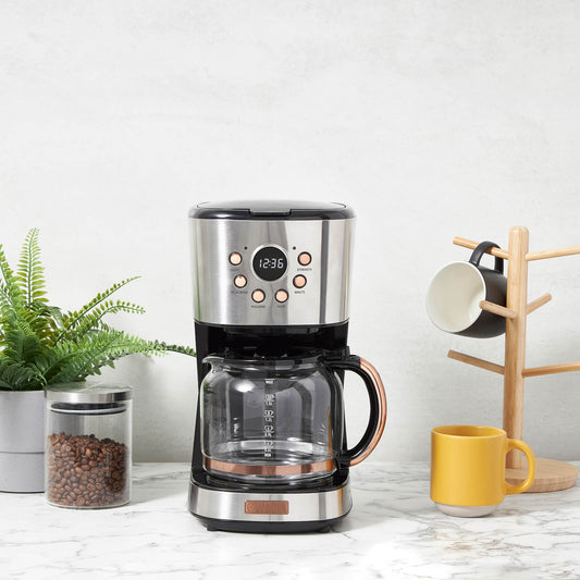 Haden Steel & Copper Coffee Machine