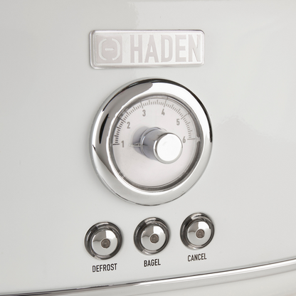 Dorset Ivory & Chrome 2-Slice Toaster