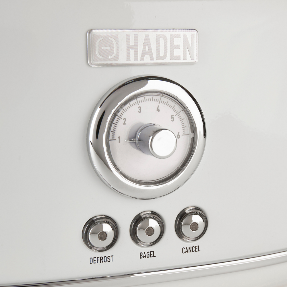 Dorset Ivory & Chrome 2-Slice Toaster